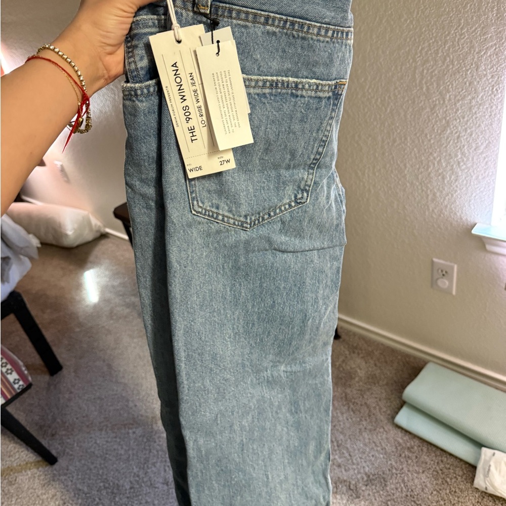 Denim Forum Winona 90s Wide Leg Jeans - Light Blue